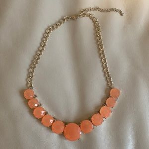 Salmon and gold necklace